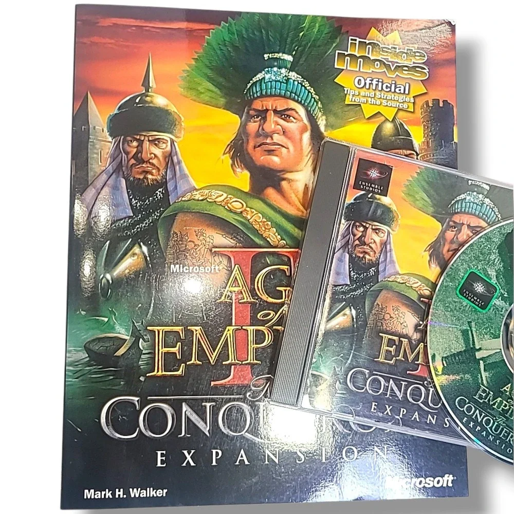 Age of Empires II Conquerors Expansion Big Box PC Game Complete Strategy Guide